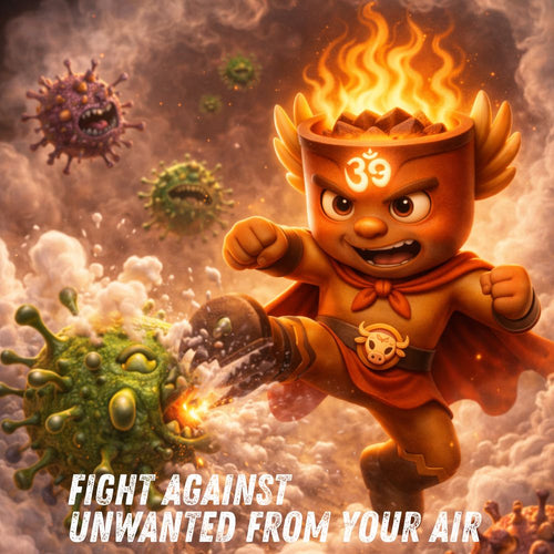 Dr. Mother Gomay Guggal Havan Cup – 12 Cups | Natural Cow Dung Havan Samagri for Puja, Meditation & Vastu Shuddhi